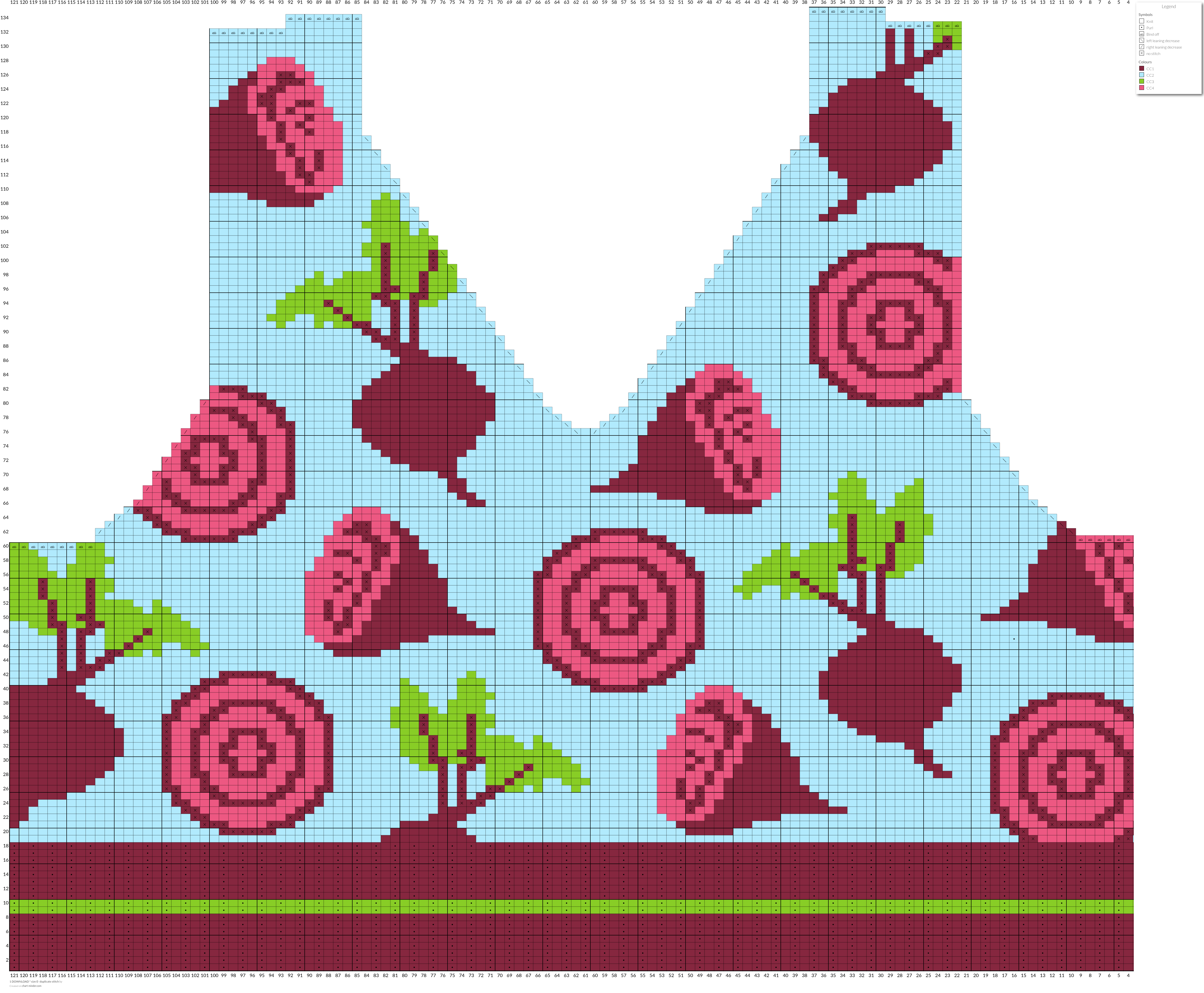 1 DOWNLOAD " size E-  duplicate stitch 